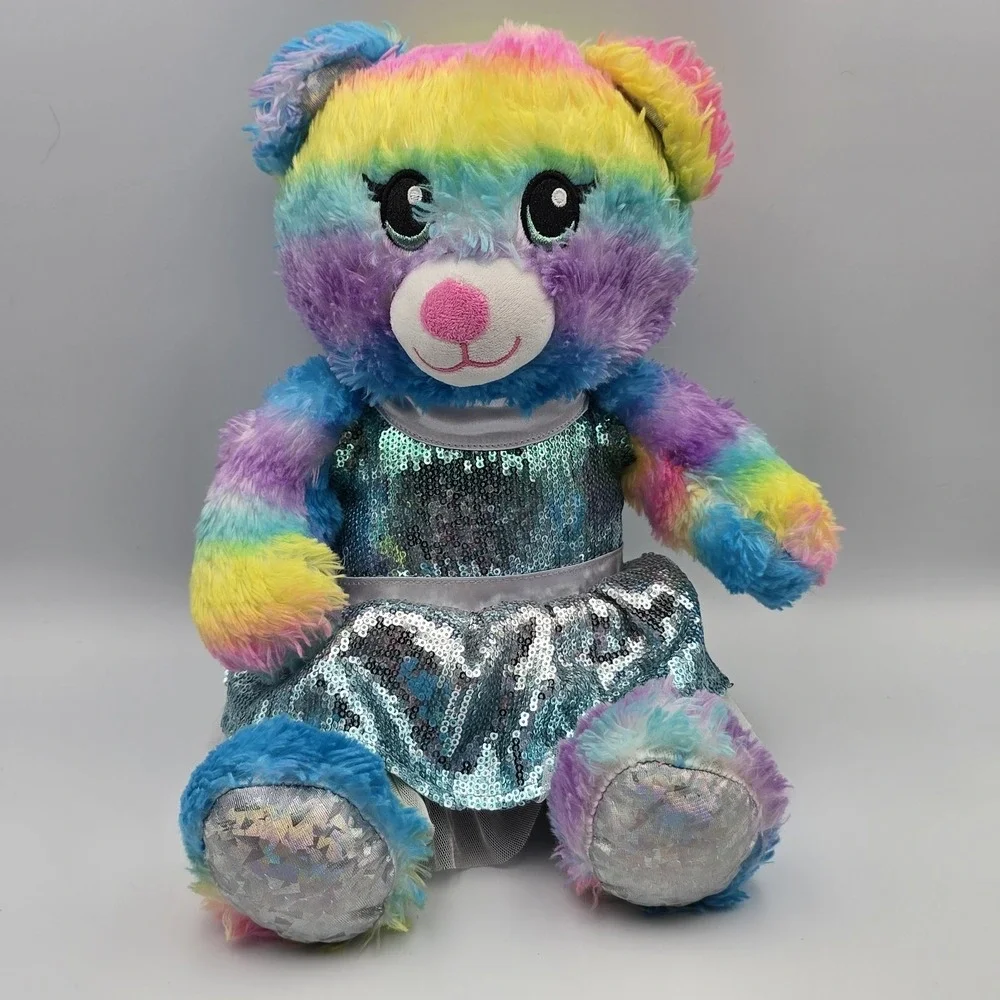 Build-A-Bear Rainbow Sparkle Teddy Bear 16